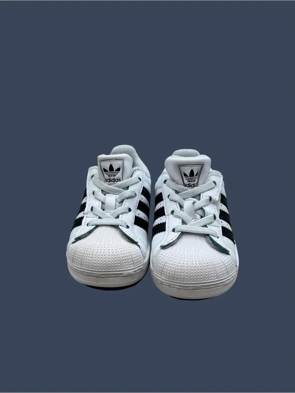 Adidas Superstar Toddler Sneakers Size 6K White Black Classic Shell Toe Shoes
